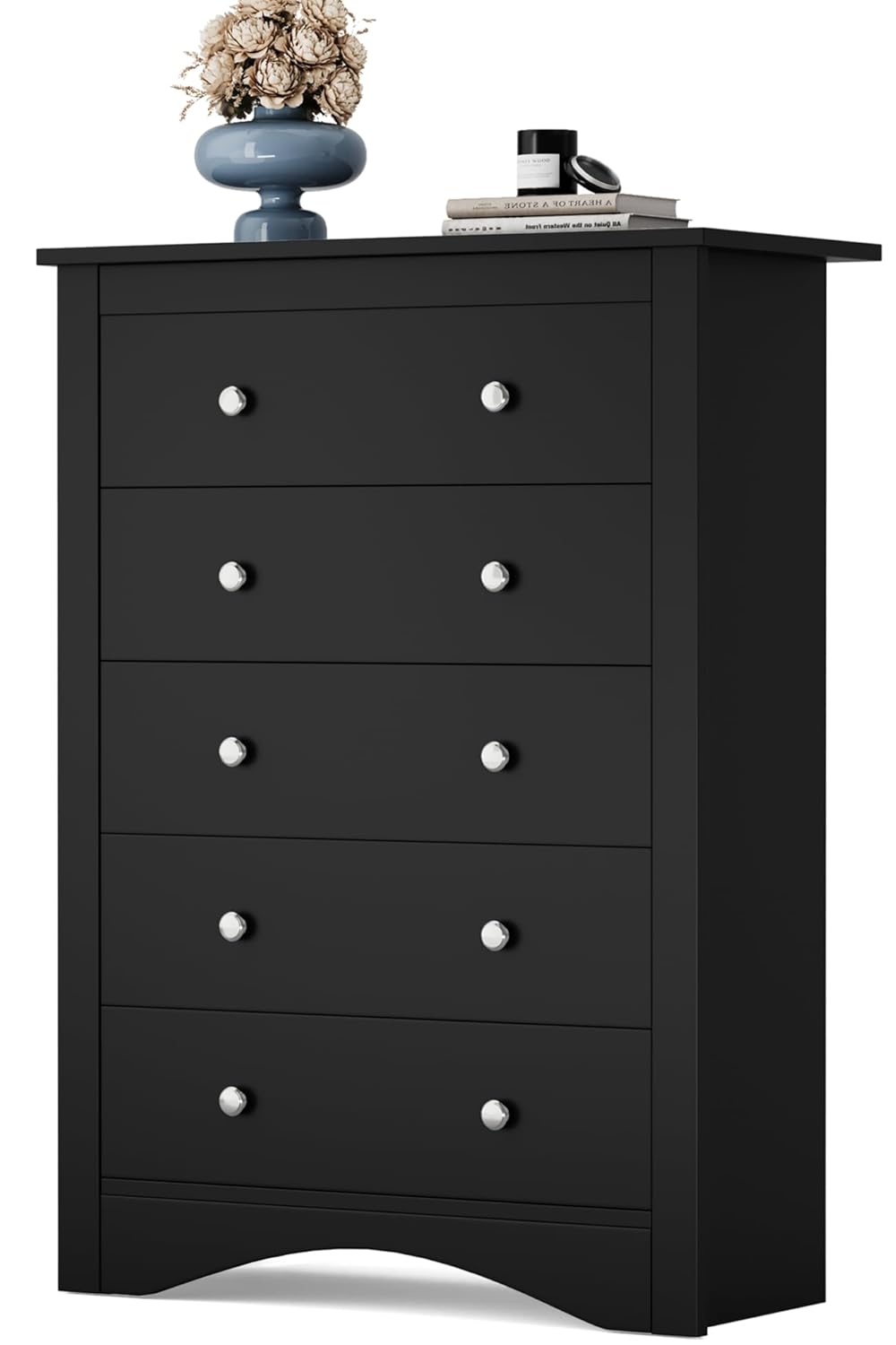 Tall Dresser for Bedroom with 5 Drawers Modern Chest of Drawers