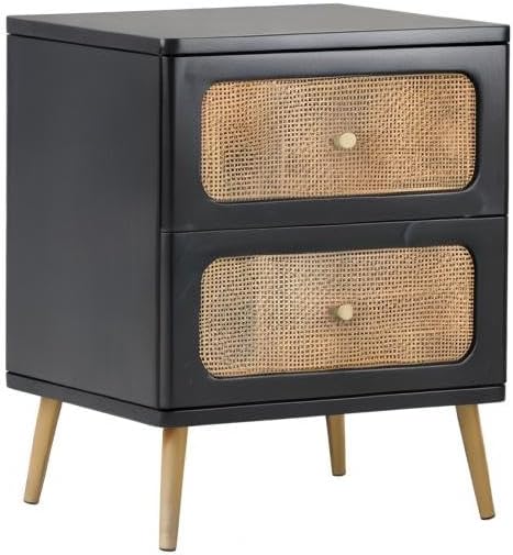 Wicker Rattan Chest of Drawers, 3-Drawer Dresser