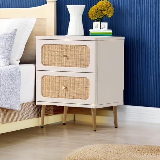 Wicker Rattan Chest of Drawers, 3-Drawer Dresser