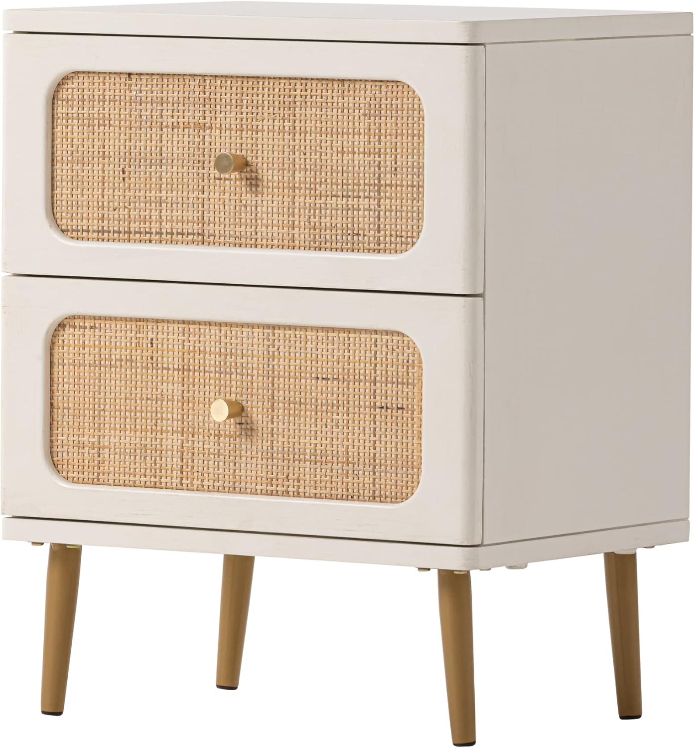 Wicker Rattan Chest of Drawers, 3-Drawer Dresser