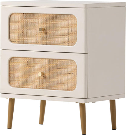 Wicker Rattan Chest of Drawers, 3-Drawer Dresser