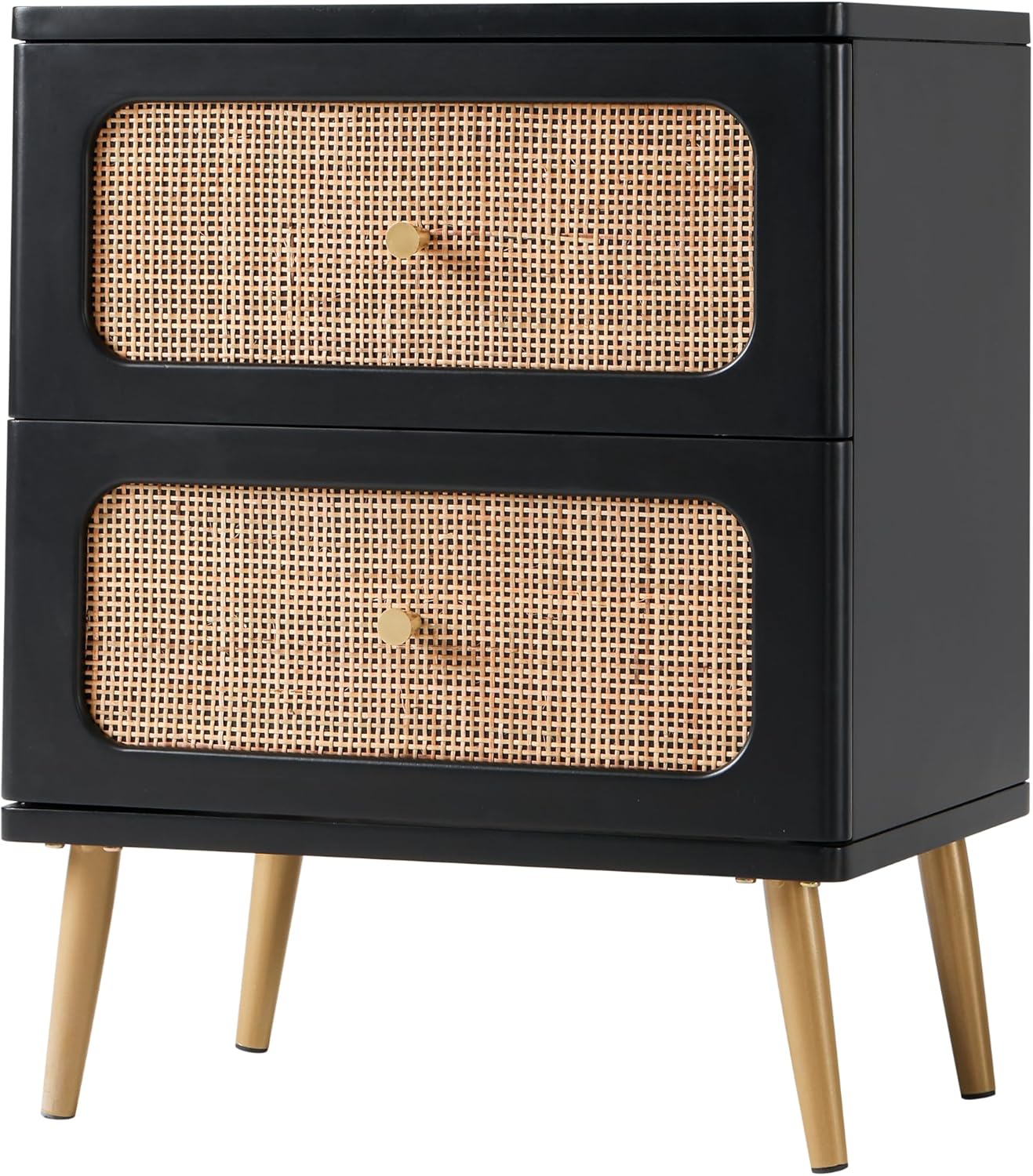 Wicker Rattan Chest of Drawers, 3-Drawer Dresser