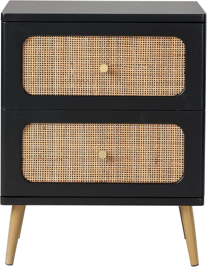 Wicker Rattan Chest of Drawers, 3-Drawer Dresser