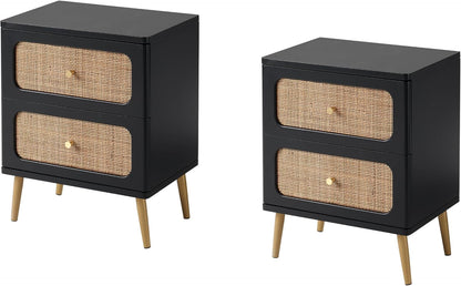 Wicker Rattan Chest of Drawers, 3-Drawer Dresser