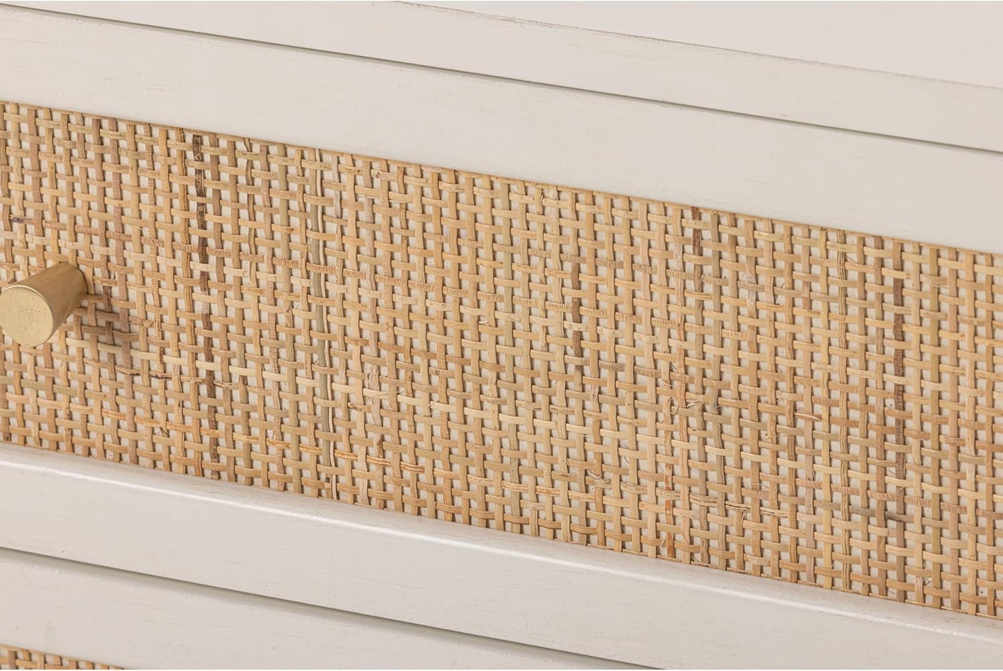 Wicker Rattan Chest of Drawers, 3-Drawer Dresser