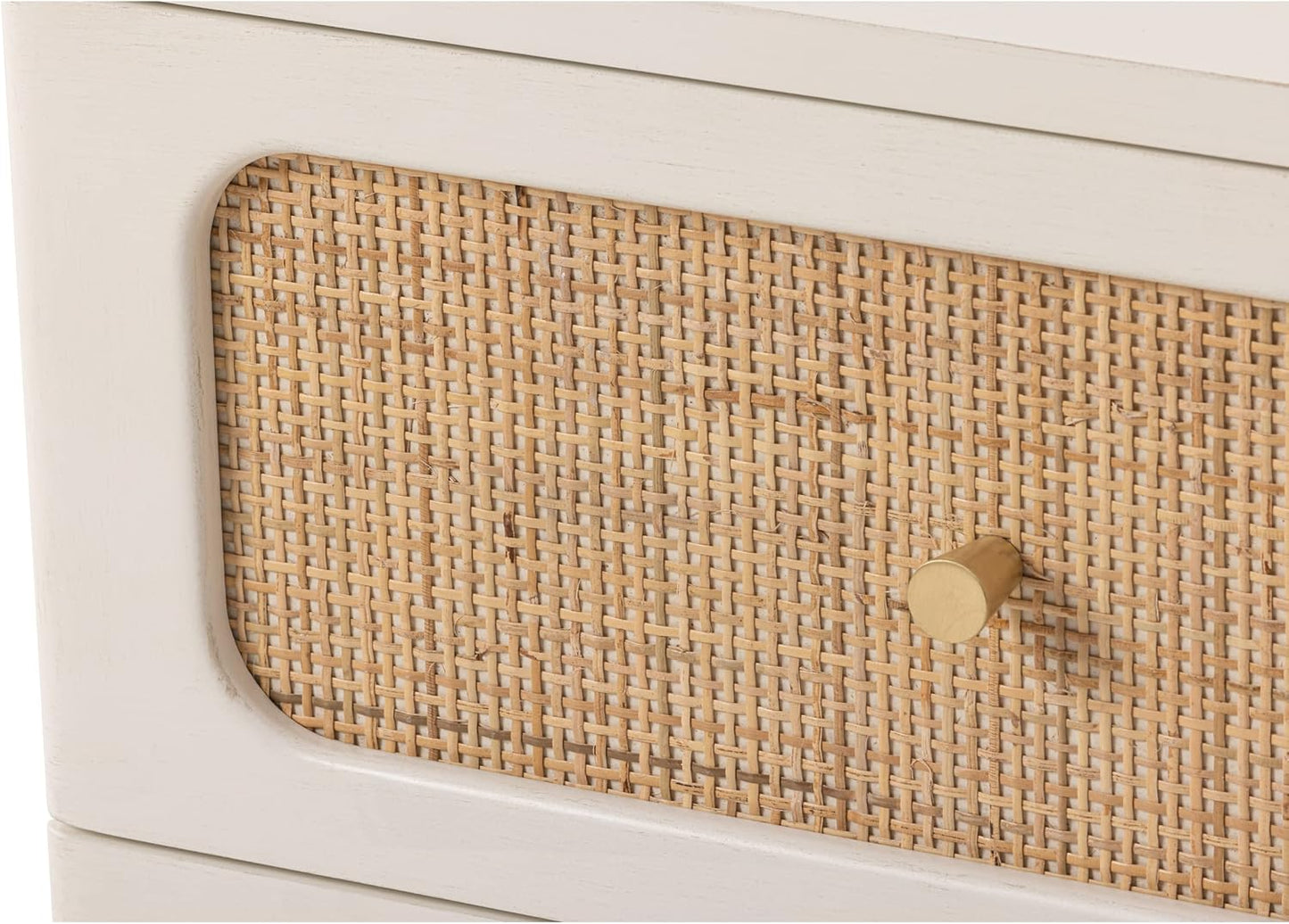 Wicker Rattan Chest of Drawers, 3-Drawer Dresser